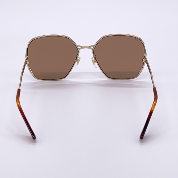 NEW GUCCI GG0818SA 002 WOMEN’S SUNGLASSES GUCCI GG0818S BROWN - Picture 11 of 14